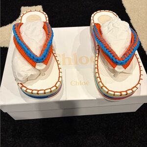 Chloe Multicolor Braided Sandals